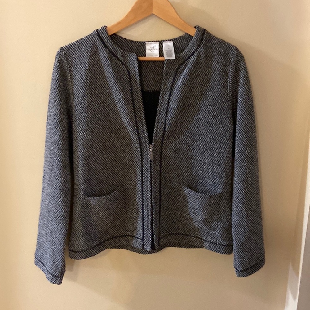 Emma James - Liz Clairborne - zippered blazer jacket - size medium